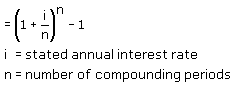 Effective Annual Interest Rate